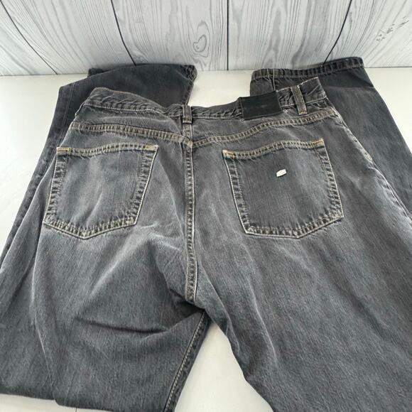 Y2K 100% Cotton Lacoste Jeans Regular Fit Straight Leg Black Gray W32 - L31 - Picture 2 of 13